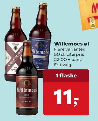 Dagli'Brugsen Willemoes øl tilbud
