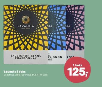 Kvickly Savanha i boks tilbud
