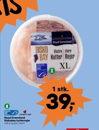 SuperBrugsen Royal greenland diskobay kutterrejer tilbud