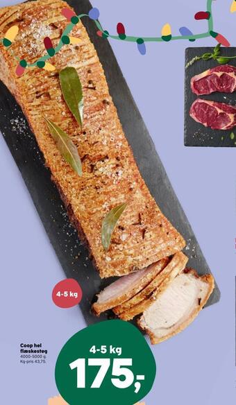 Kvickly Coop hel flæskesteg tilbud