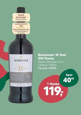 SuperBrugsen Burmester 10 year old tawny tilbud