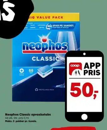 SuperBrugsen Neophos classic opvasketabs tilbud