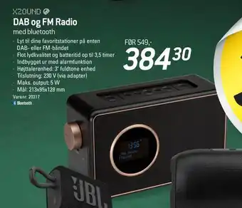 Thansen Dab og fm radio med bluetooth tilbud