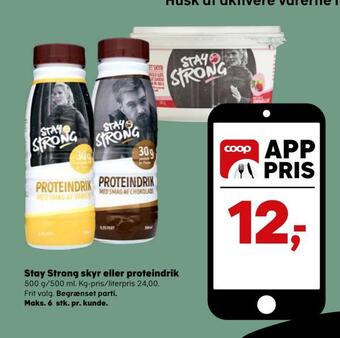 SuperBrugsen Stay strong skyr eller proteindrik tilbud
