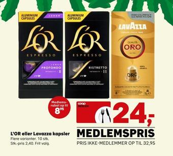 L'or eller lavazza kapsler