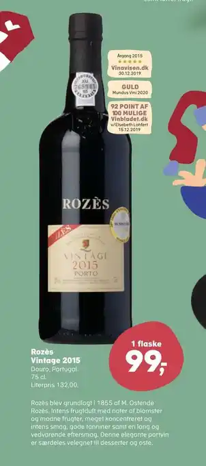 Kvickly Rozès vintage 2015 tilbud