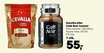 Kvickly Gevalia eller café noir instant tilbud