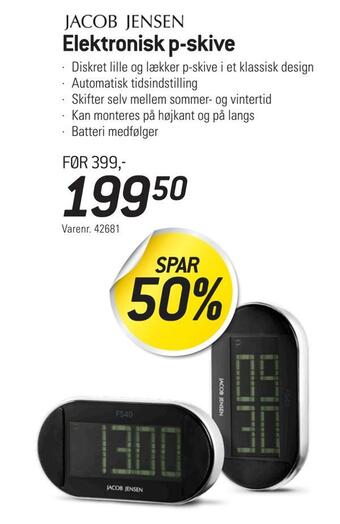 Thansen Elektronisk p-skive tilbud