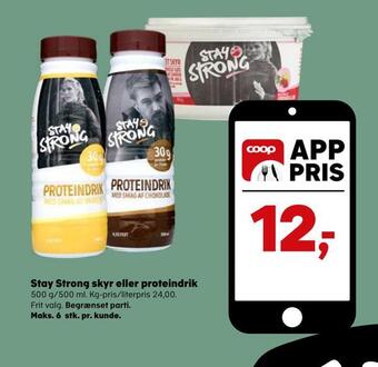 Kvickly Stay strong skyr eller proteindrik tilbud