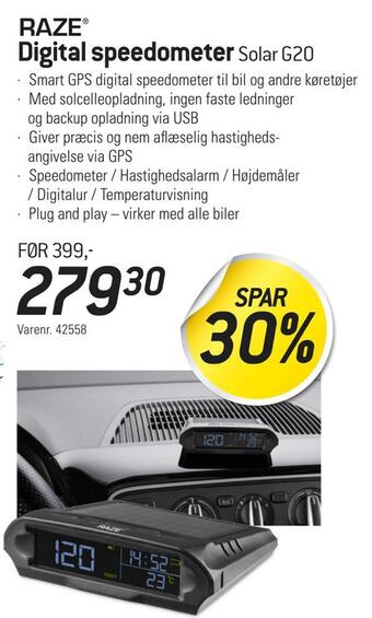 Thansen Digital speedometer tilbud