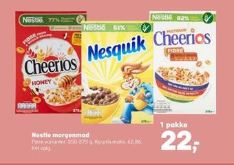 SuperBrugsen Nestle morgenmad tilbud