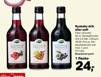 SuperBrugsen Rynkeby drik eller saft tilbud
