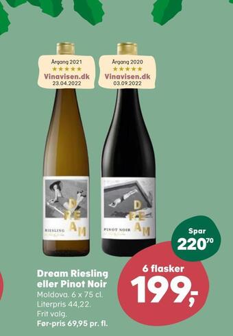 SuperBrugsen Dream riesling eller pinot noir tilbud