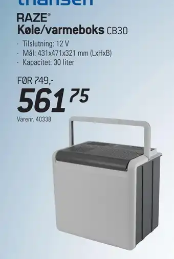 Thansen Køle/varmeboks tilbud