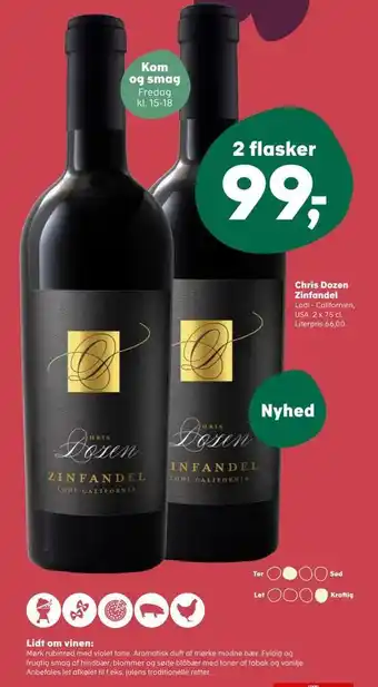SuperBrugsen Chris dozen zinfandel tilbud