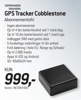 Thansen Gps tracker cobblestone tilbud