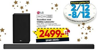 Bilka Soundbar med trådløs subwoofer tilbud