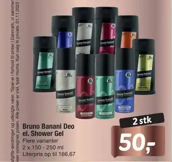 Fakta Tyskland Bruno banani deo el. shower gel tilbud