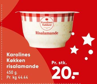 Bilka Karolines køkken risalamande tilbud
