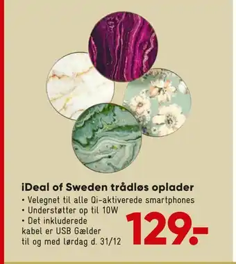Bilka Ideal of sweden trådløs oplader tilbud