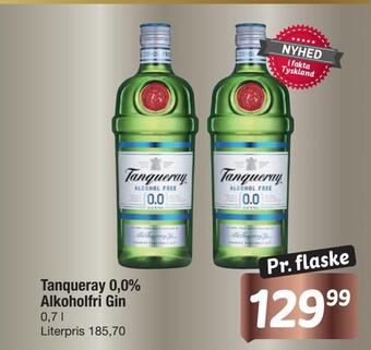 Fakta Tyskland Tanqueray 0,0% alkoholfri gin tilbud