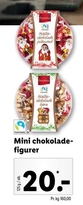 Lidl Mini chokoladefigurer tilbud