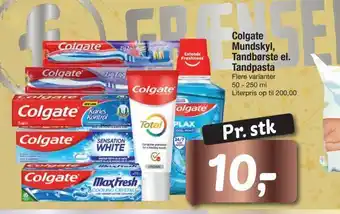 Fakta Tyskland Colgate mundskyl, tandbørste el. tandpasta tilbud