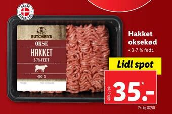 Lidl Hakket oksekød tilbud