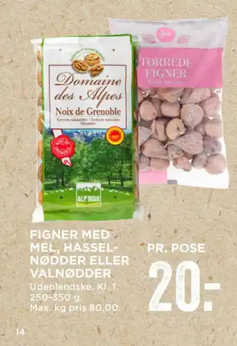 MENY Figner med mel, hasselnødder eller valnødder tilbud