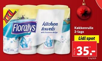 Lidl Køkkenrulle 2-lags tilbud
