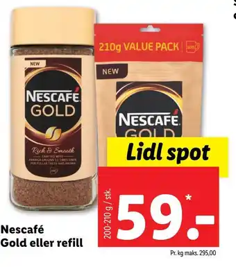 Lidl Nescafé gold eller refill tilbud
