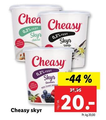 Lidl Cheasy skyr tilbud
