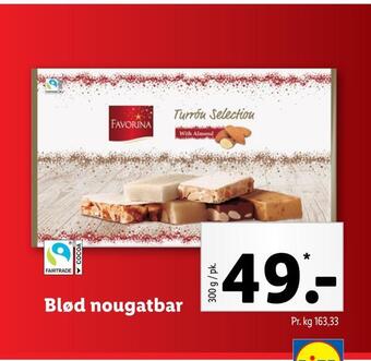 Lidl Blød nougatbar tilbud
