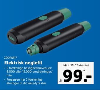 Lidl Elektrisk neglefil tilbud