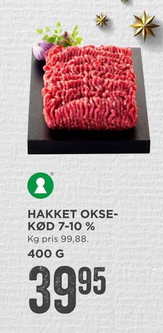 MENY Hakket oksekød 7-10 % tilbud