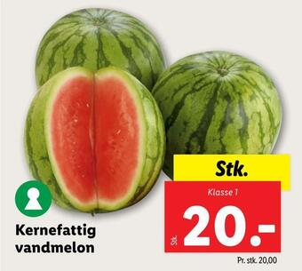 Lidl Kernefattig vandmelon tilbud