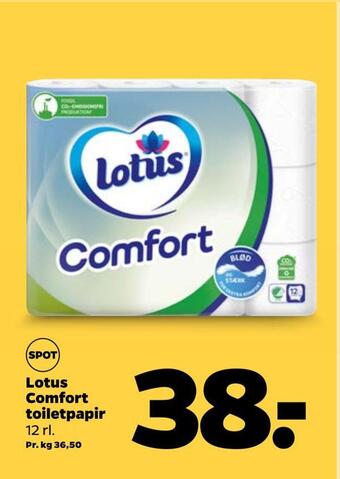Netto Lotus comfort toiletpapir tilbud
