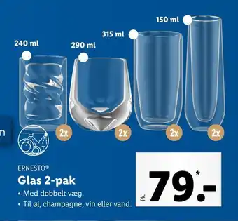 Lidl Glas 2-pak tilbud