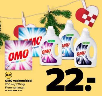 Netto Omo vaskemiddel tilbud