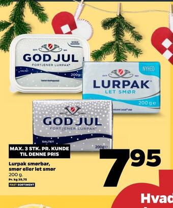 Netto Lurpak smørbar, smør eller let smør tilbud