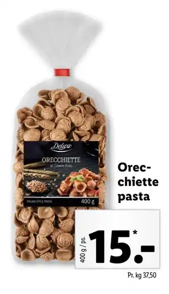 Lidl Orecchiette pasta tilbud