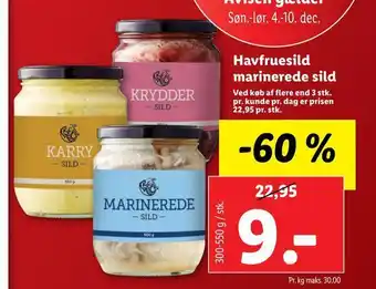 Lidl Havfruesild marinerede sild tilbud