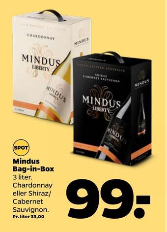 Netto Mindus bag-in-box tilbud