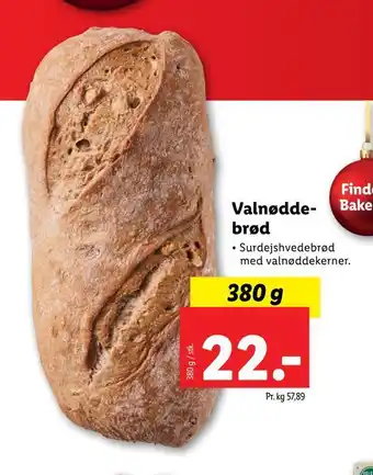 Lidl Valnødde brød tilbud