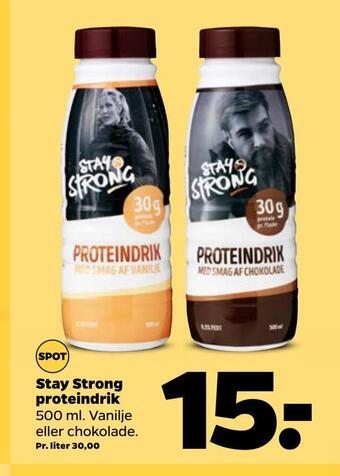 Netto Stay strong proteindrik tilbud
