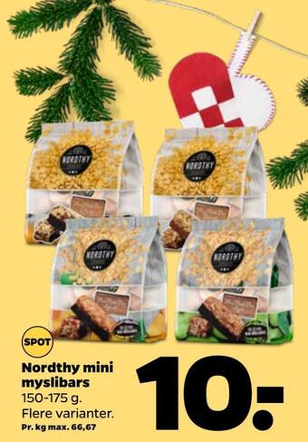 Netto Nordthy mini myslibars tilbud