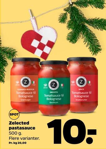 Netto Zelected pastasauce tilbud