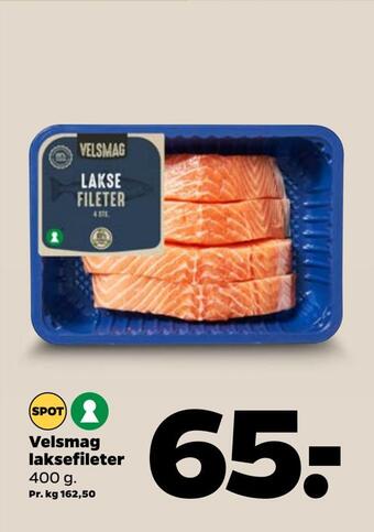 Netto Velsmag laksefileter tilbud