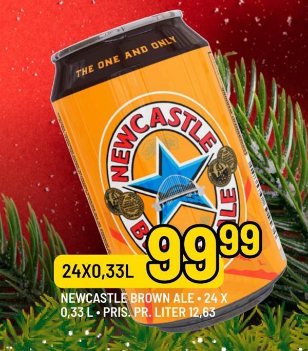 Newcastle brown ale tilbud hos Priss