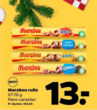 Netto Marabou rulle tilbud